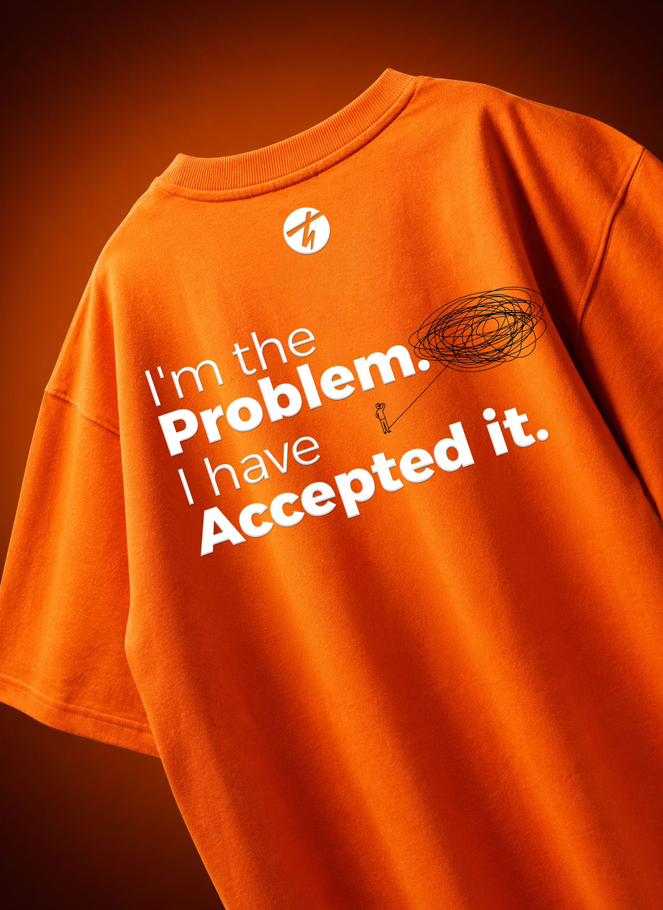 I'm The Problem. I Have Accepted It.Oversized Boxy Fit T-Shirt Main image