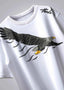 Sky Ruler Eagle Oversized White T-shirt for Stylish Comfort