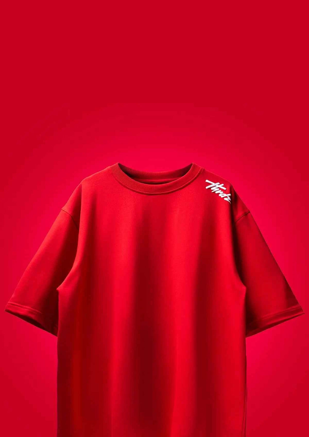 Dragon Ronin Fire Red Oversized Boxy Fit T-shirt for Stylish Comfort