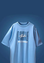 Sankat Mochan Powder Blue T-shirt - Oversized Boxy Fit