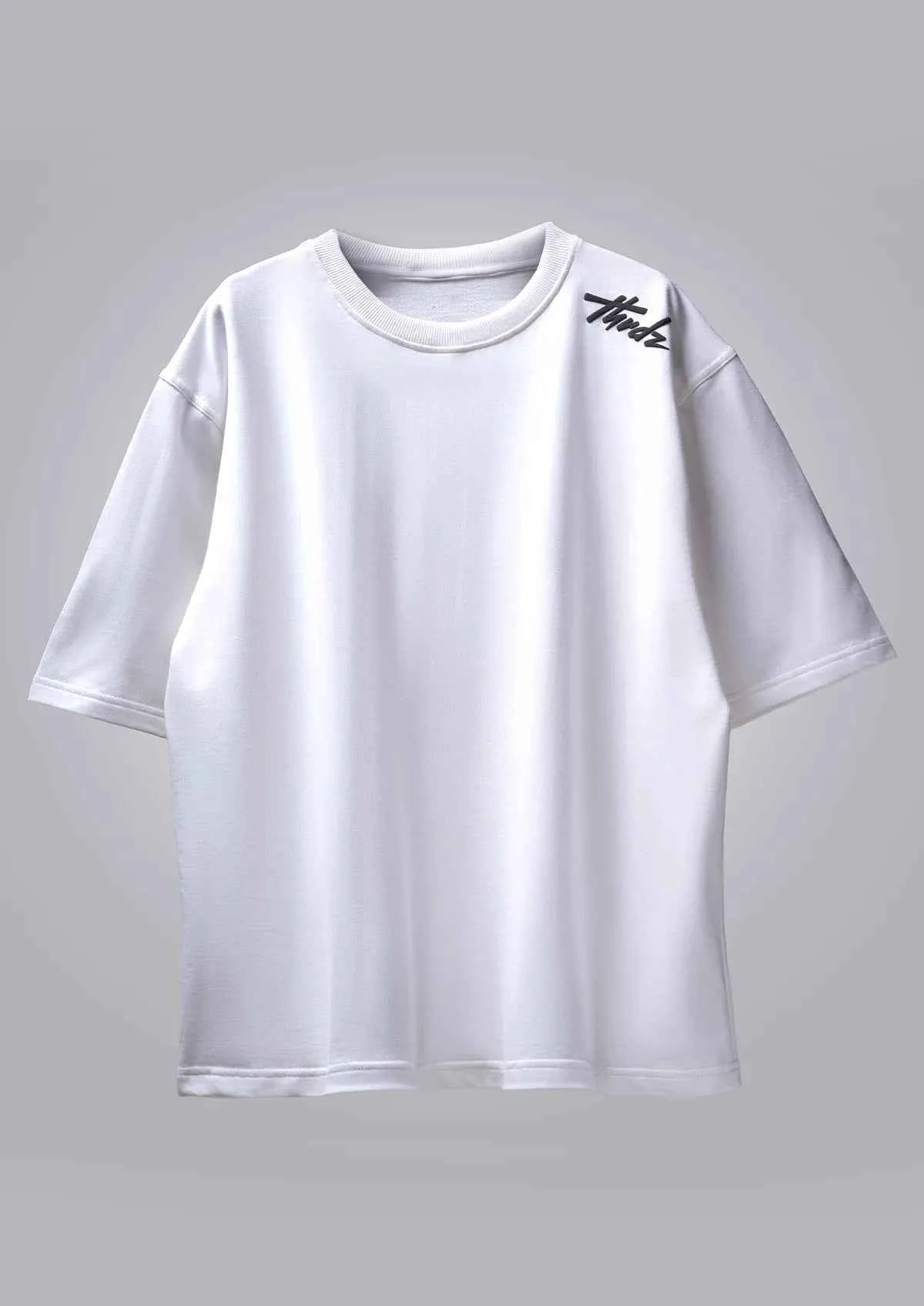 Inferno Dragon Off White Oversized T-shirt - Boxy Fit Design