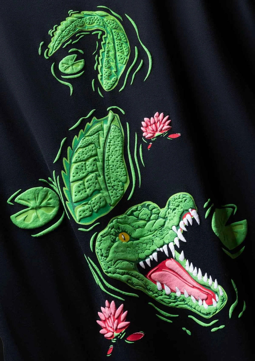 King of Depths Alligator Oversized Boxy Fit Black T-shirt for Ultimate Style