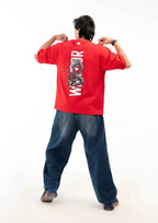 Dragon Ronin Fire Red Oversized Boxy Fit T-shirt for Stylish Comfort